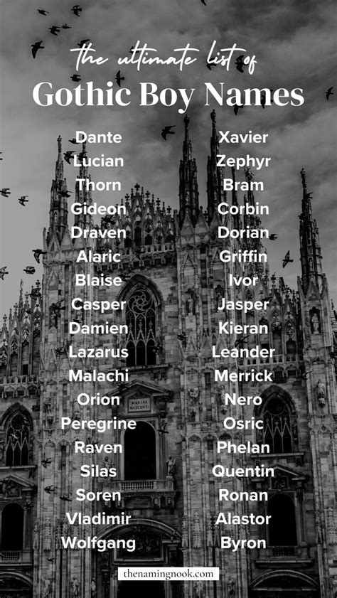 Best 13 Gothic Names: Ethereal Gothic Name Ideas & Generator – Artofit