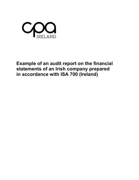 Image result for Audit Report Examples