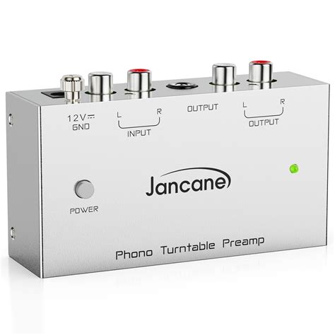 Jancane Phono Turntable Preamp, Phono Preamp for Turntable, Record Play ...
