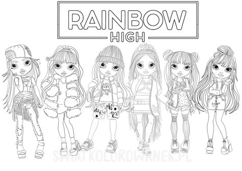 Rainbow High Coloring Pages to Print - Free Printable Coloring Pages