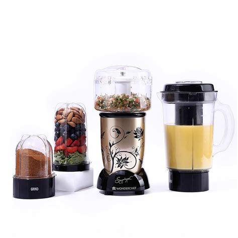Buy Wonderchef Nutri-blend Juicer, Mixer, Grinder & Chopper|400W 100% ...