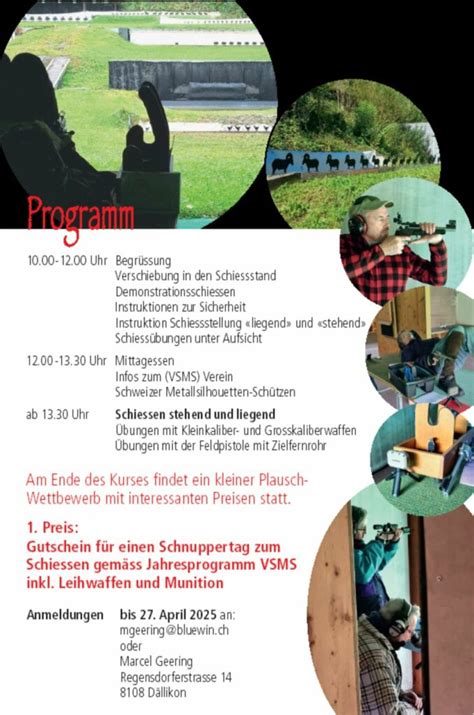 Voranzeige: Schnuppertag Samstag, 10. Mai 2025 – VEREIN SCHWEIZER ...