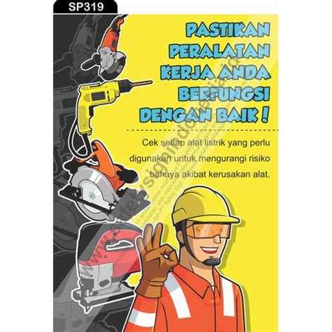 Jual SP319 Poster K3 Safety A2 Blok - Poster Peralatan Kerja - Kota ...