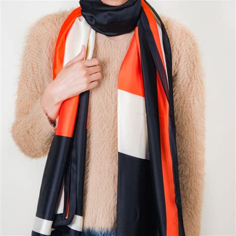 Glam Colour Block Neck Scarf