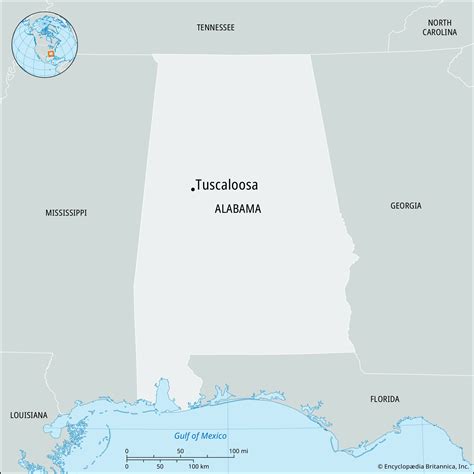 Tuscaloosa | Alabama, Map, & Population | Britannica
