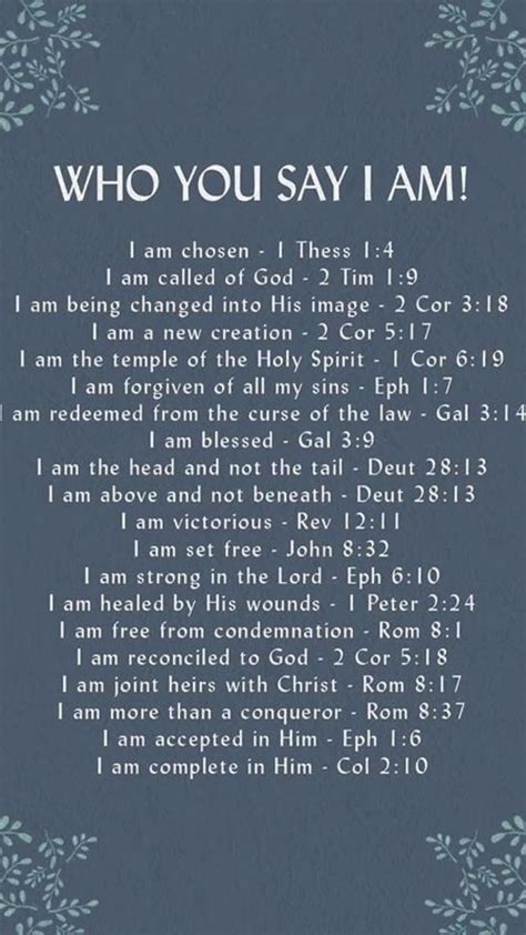 Who god says i am – Artofit