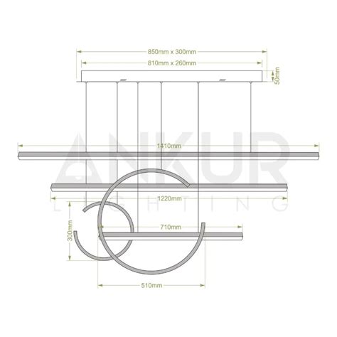 ANKUR GEOM ABSTRACT MODERN CONTEMORARY LED CHANDELIER at the lowest ...