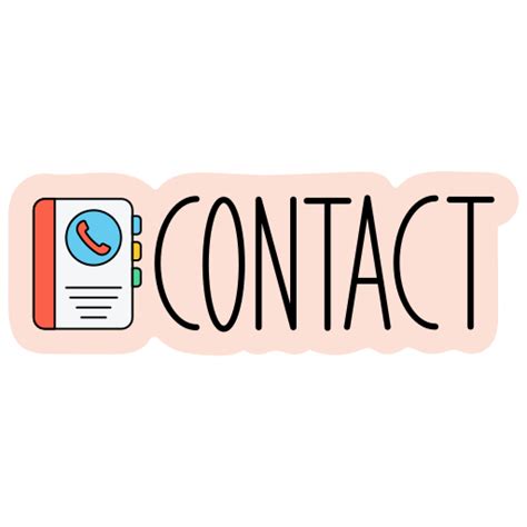Contact Stickers - Free communications Stickers