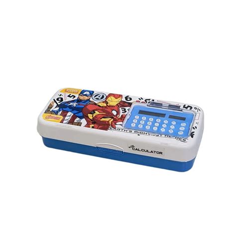 AM5536 Joyful Inbuilt Calculator Avenger Theme Pencil Box – Amd-Deodap