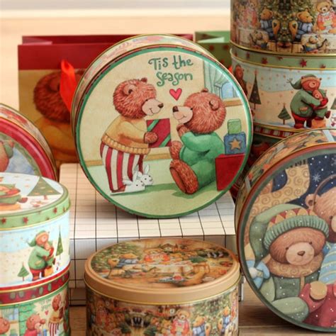 Jual Bear Tincan / Kotak Kaleng Cookies / Packaging Hampers Valentine ...