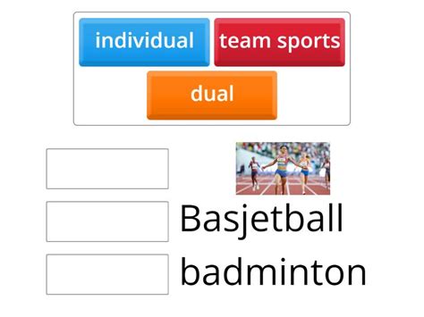 Types Of Sports - Match up