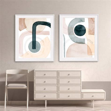 Framed Wall Art Painting Set of 2 on Paper, Titled: Easy Shift ...