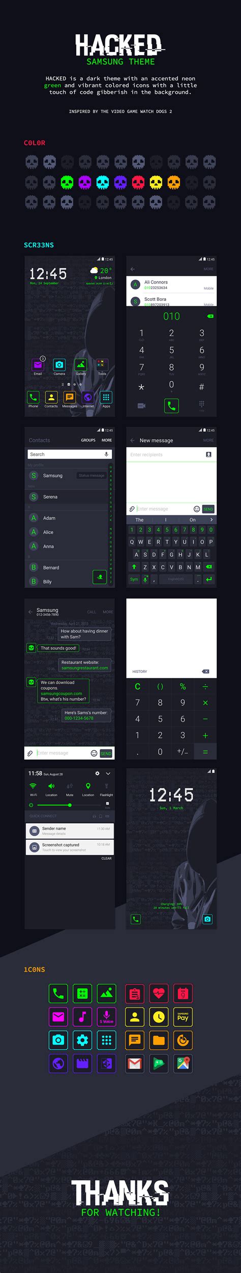 HACKED - Samsung Theme Proposal on Behance