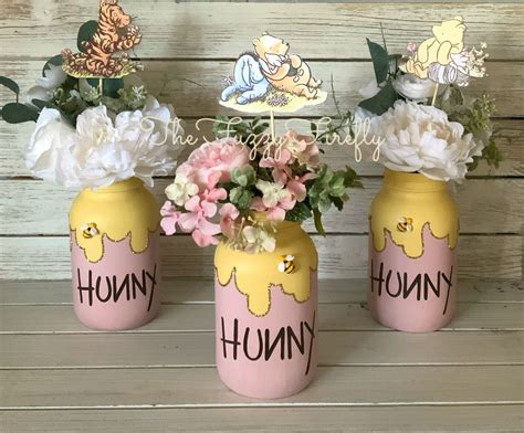 Honey Pot Mason Jar QUART SET Centerpiece,hunny Pot Decor,bumble Bee ...