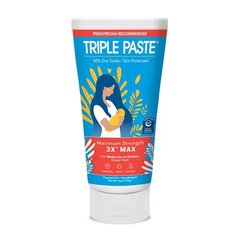 Triple Paste 3X Max Diaper Rash Ointment for Babies, 6oz - Walmart.com