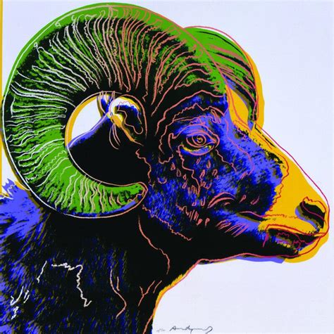 Andy Warhol - Endangered Animal Series - Big Horn Ram - Posters by Andy ...