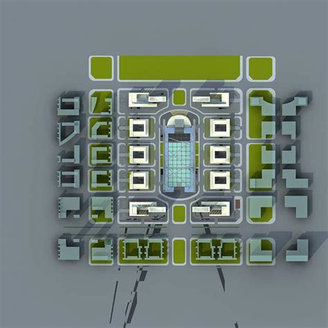 唐山项目3dmax 模型下载-光辉城市