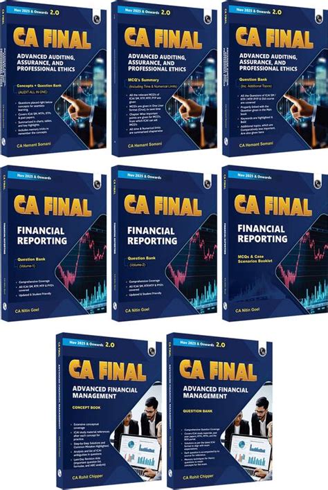 PW CA Final Group 1 Combo Set of 8 Books November 2025 & Onwards: Buy ...