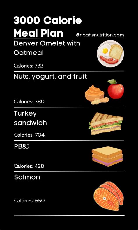 3000 Calorie Meal Plan To Gain Muscle