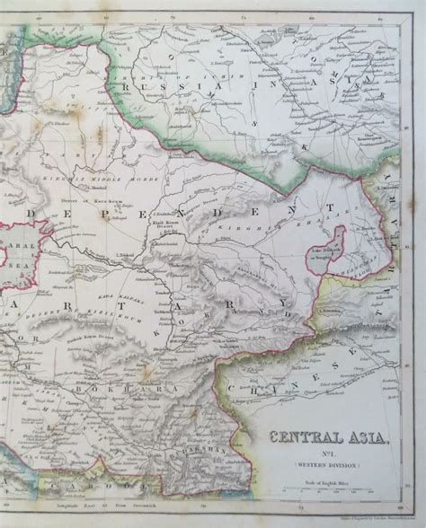 Map Of Central Asia 1850