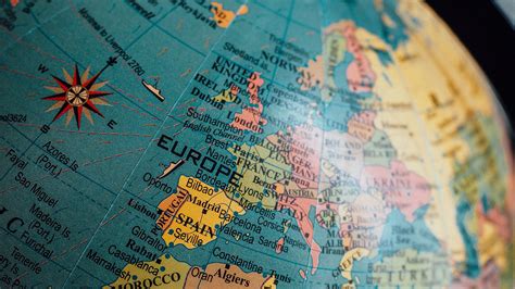 Download wallpaper 2560x1440 globe, map, travel, blur, countries ...
