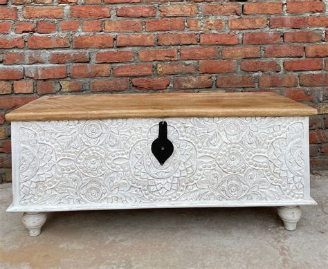 Hand carved wooden storage trunk/chest – Jeypore Souvenirs