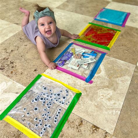 These sensory bags for babies are so easy to make and are such a great ...