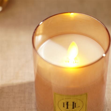 Amber LED Flickering Flame Candle - Small
