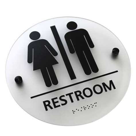 bathroom sign near me