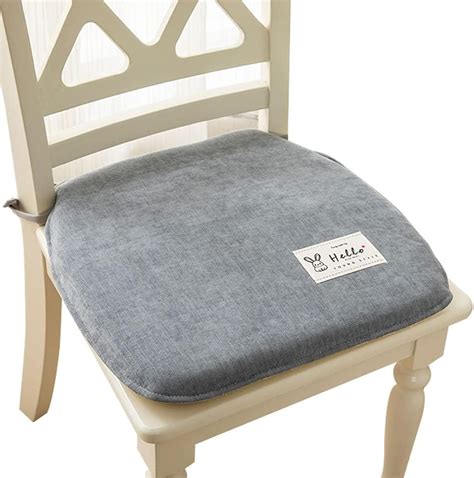 Amazon.com: FYGZHMS D-Shaped Kitchen Chair Cushions with Ties - Memory ...