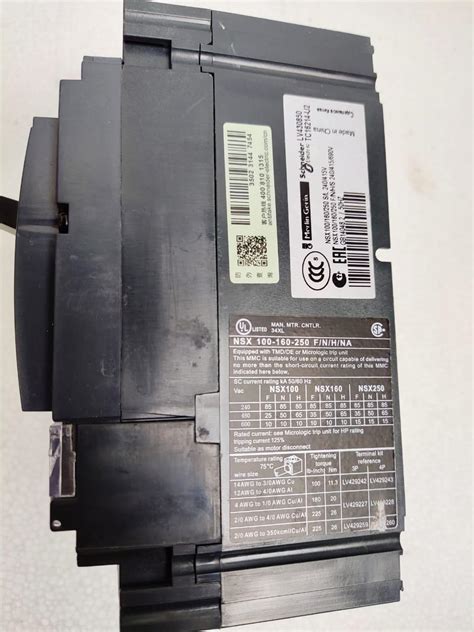 Schneider NSX 160N (160 AMP) (4 Poles) - Schneider NSX 160N (160 AMP ...