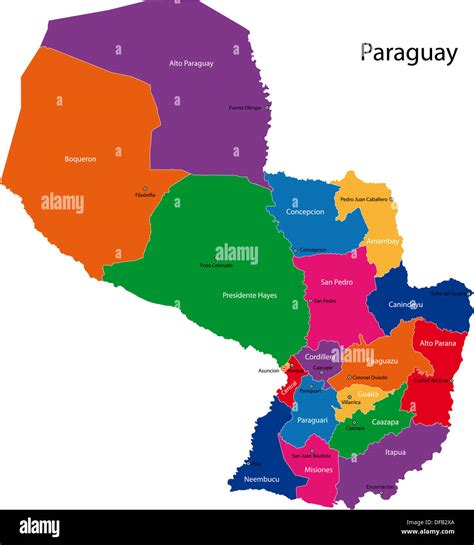 Map Of Paraguay
