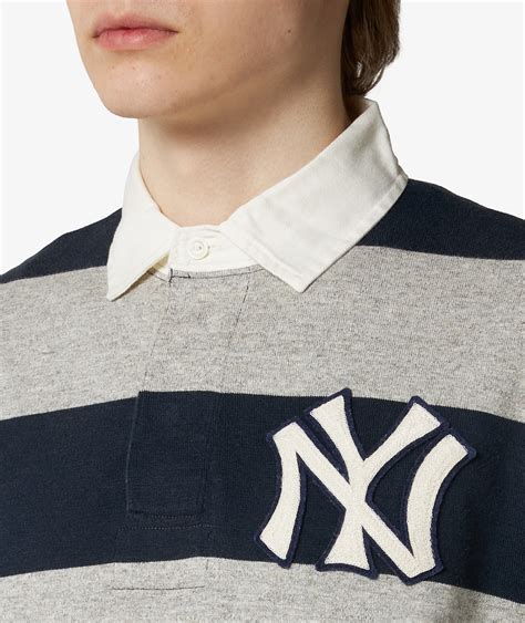 Polo Ralph Lauren Rugby Polo Shirt x Yankees in Blue | SVD USA