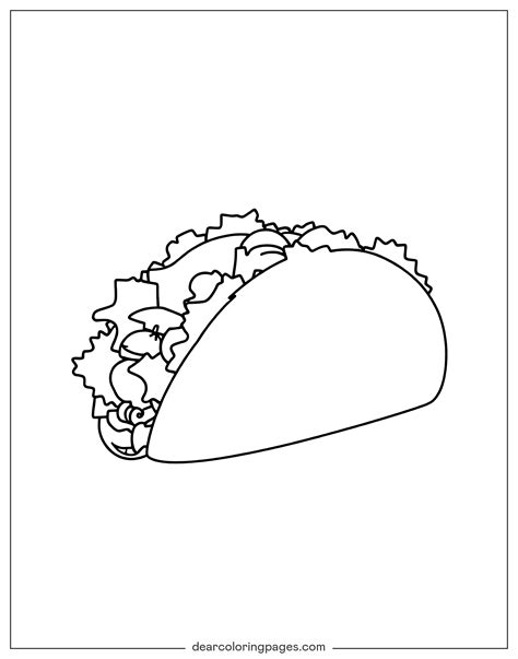Free Printable Taco Coloring Pages [2025]