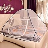 AmazingHind Double Bed Foldable Mosquito Net Without Base Cloth - (Blue ...