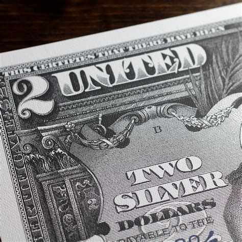 2 Dollar 1896 Silver Certificate - Art of Money Lost - Touch of Modern