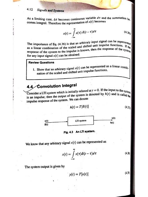 Image result for Convolution Integral Examples
