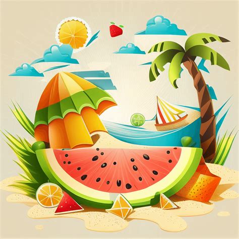 Summer Clipart Free – MasterBundles