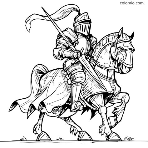 Knight Armor Coloring Page [2025]