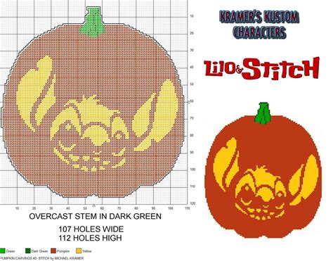 Stitch Pumpkin Stencils Free Printable | All FREE Printables