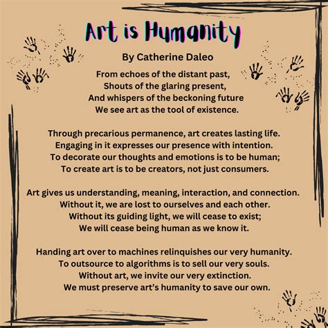 Art is Humanity - A Poem About the Importance of Art - Millennials in ...