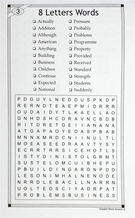 Graded Word Search Puzzle Book 3 – Books and You