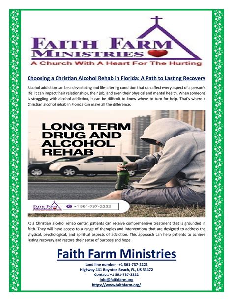 Choosing a Christian Alcohol Rehab in Florida: A Path to Lasting ...