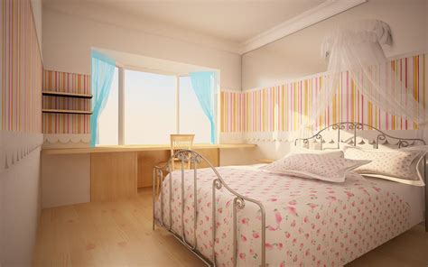 女孩卧室设计图__室内模型_3D设计_设计图库_昵图网nipic.com