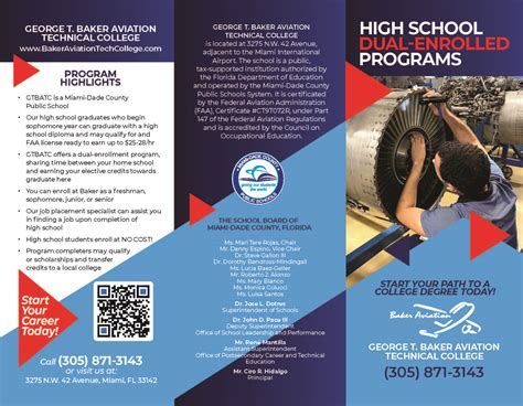 Brochures | George T. Baker Aviation TC