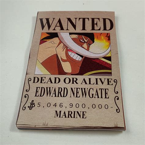 One Piece WANTED wall poster | Whitebeard – Dipped in Doodles