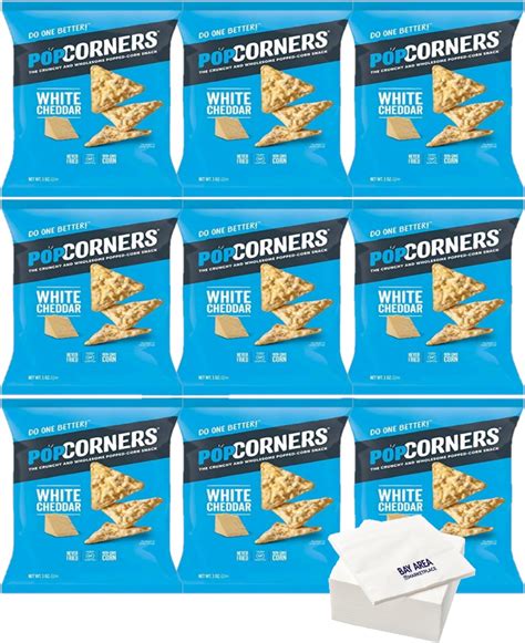 Amazon.com: PopCorners Popped Corn Chips (1 ounce bags) (White Cheddar)