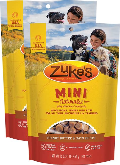 Amazon.com: Zuke’s Mini Naturals Soft Chewy Dog Treats for Training ...