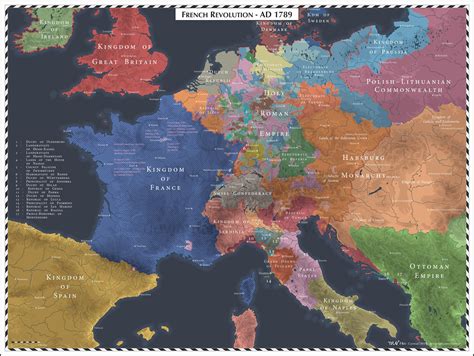 Europe on the eve of the French Revolution - Vivid Maps
