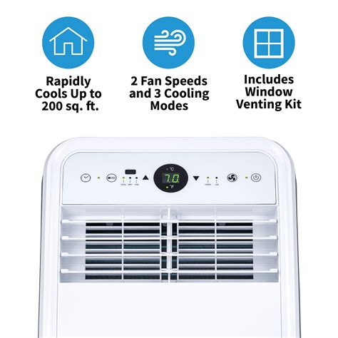 NewAir Compact Portable Air Conditioner, 8,000 BTUs (4,500 BTU, DOE ...